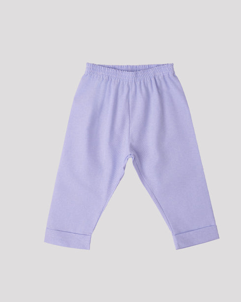 Pantaloni din bumbac captusiti baby blue